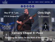 Tablet Screenshot of calvaryep.com